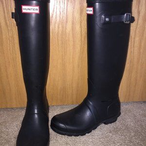 Women's Tall Hunter Rain Boots with Socks